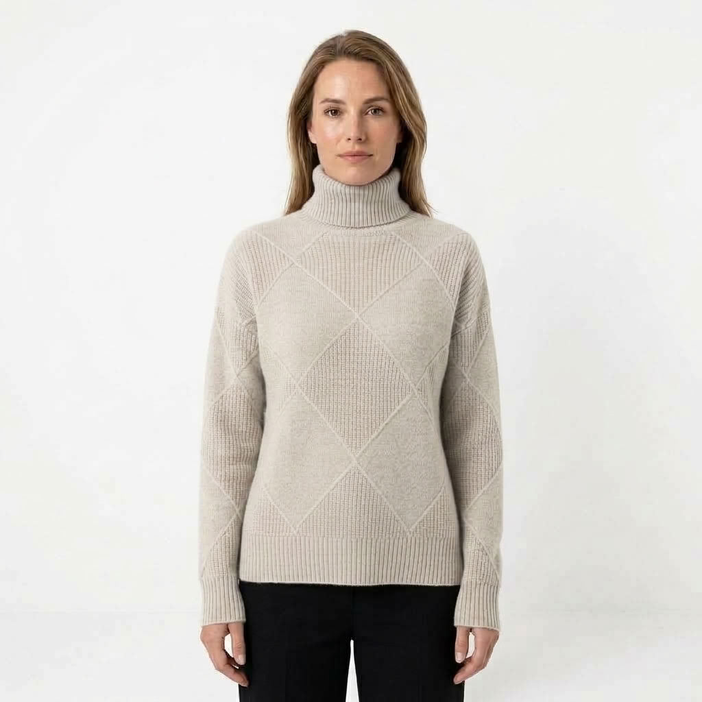 Elowen | Dames Coltrui met Ruitpatroon