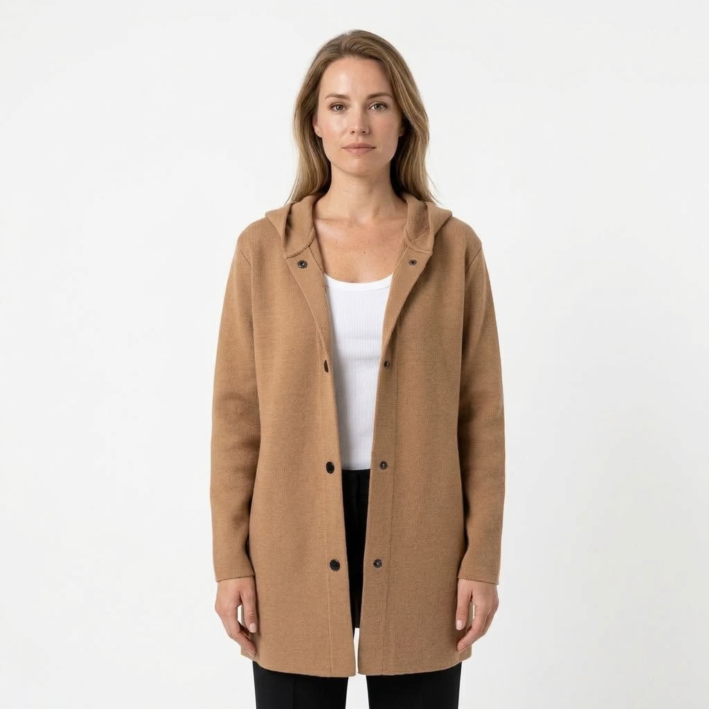Dames Vest Met Capuchon En Ontspannen Pasvorm