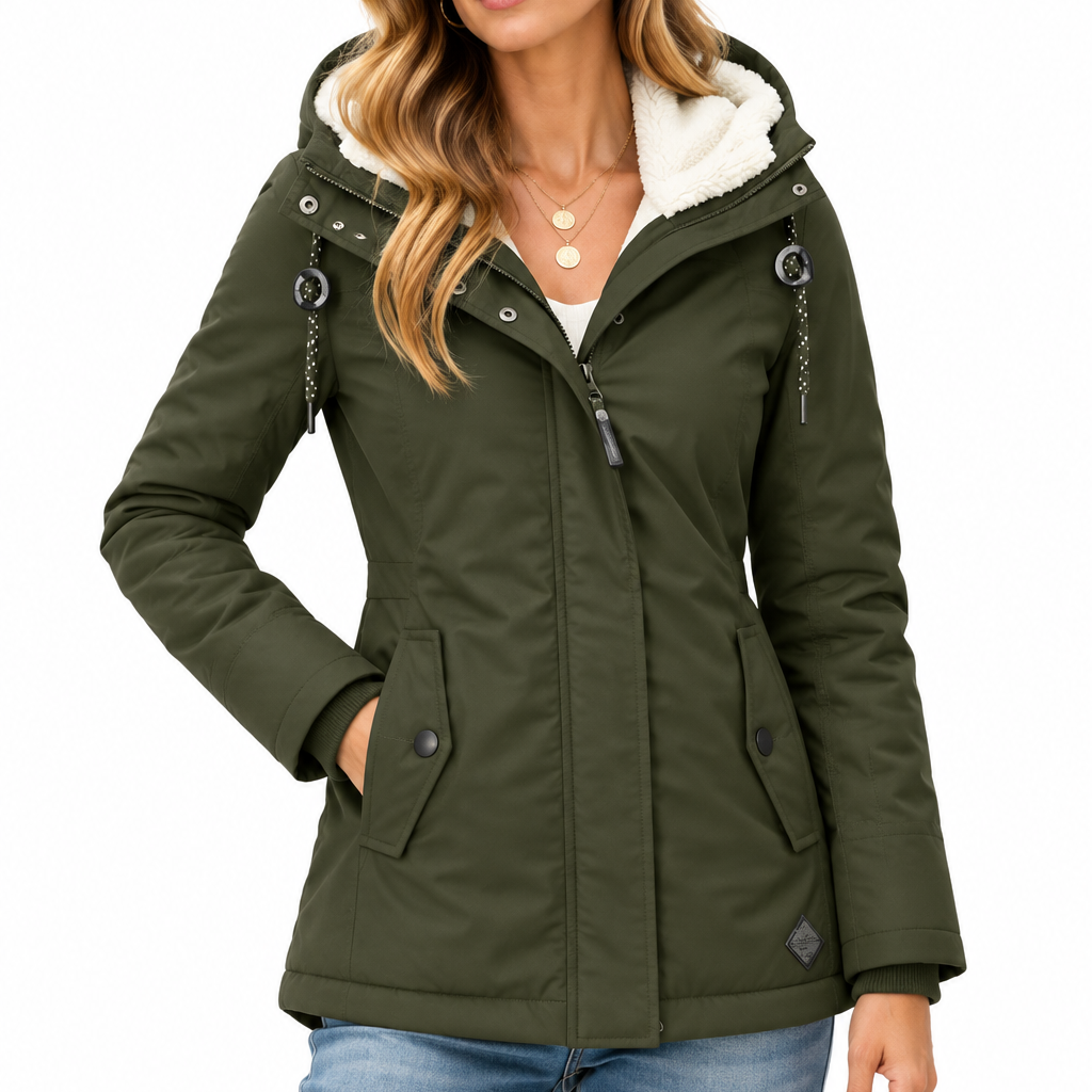 Norelle | Dames gevoerde winterjas met capuchon