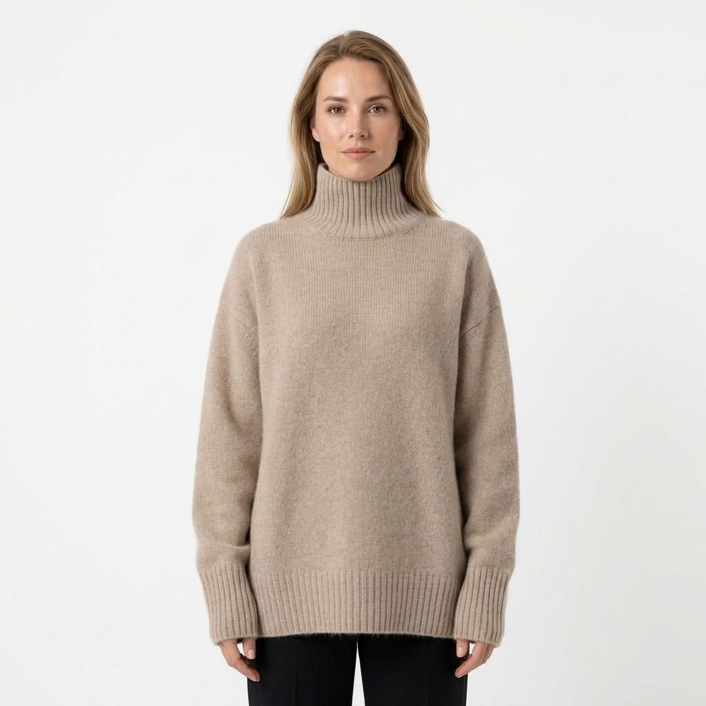 Dames Coltrui Met Verlaagde Schouders En Ribdetails