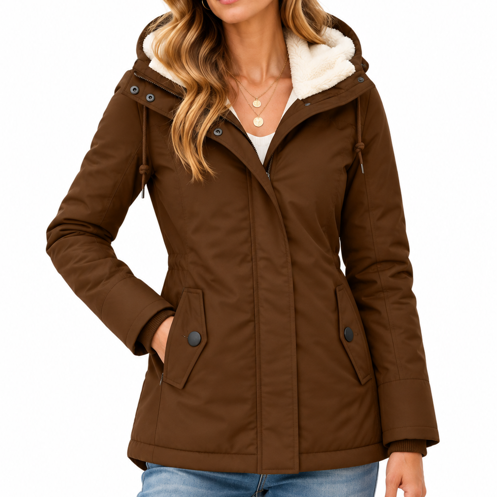 Norelle | Dames gevoerde winterjas met capuchon