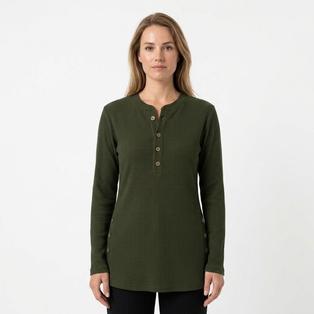 Maribel | Dames Trui met Knopen