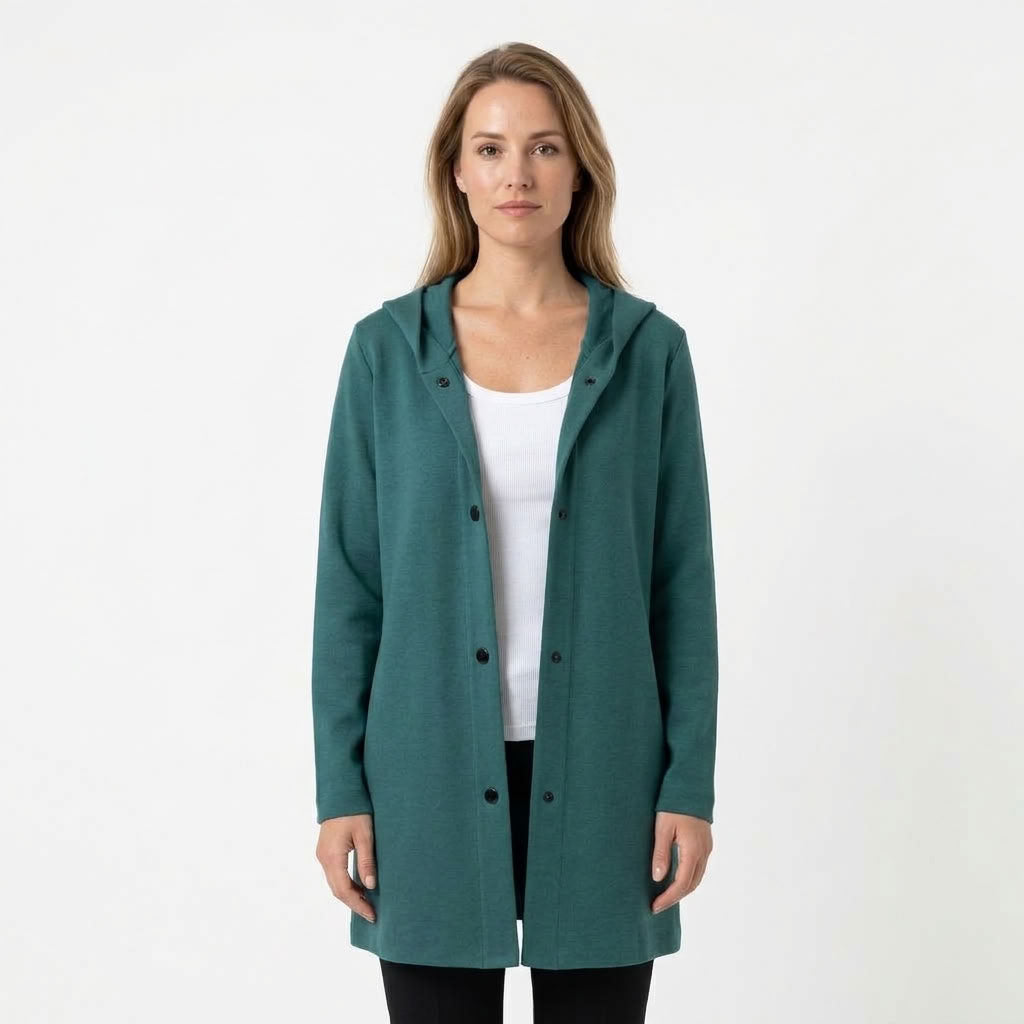 Dames Vest Met Capuchon En Ontspannen Pasvorm