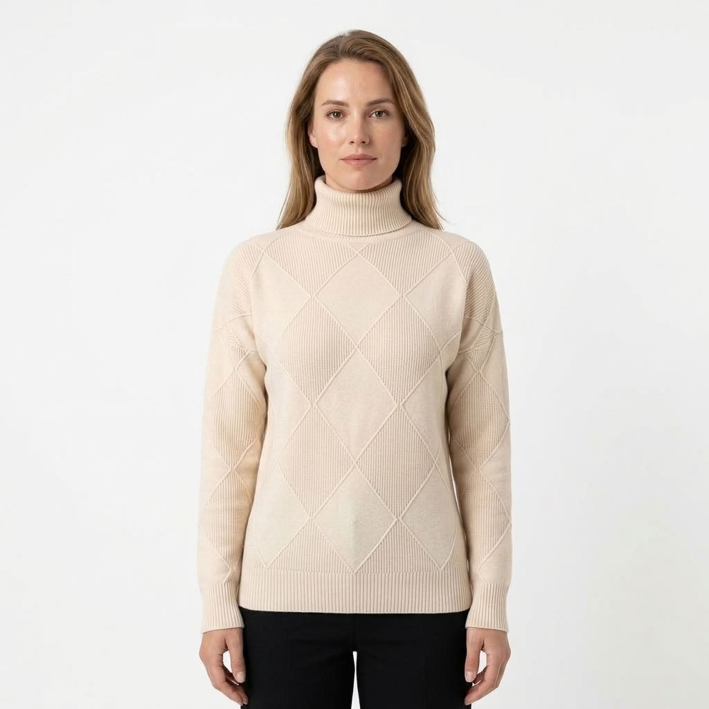 Elowen | Dames Coltrui met Ruitpatroon