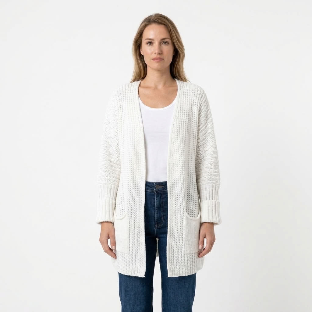 Sofia | Lang gebreid vest
