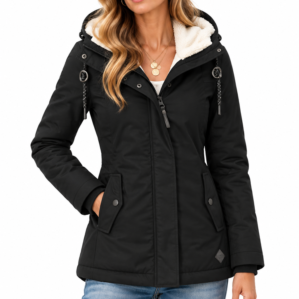 Norelle | Dames gevoerde winterjas met capuchon