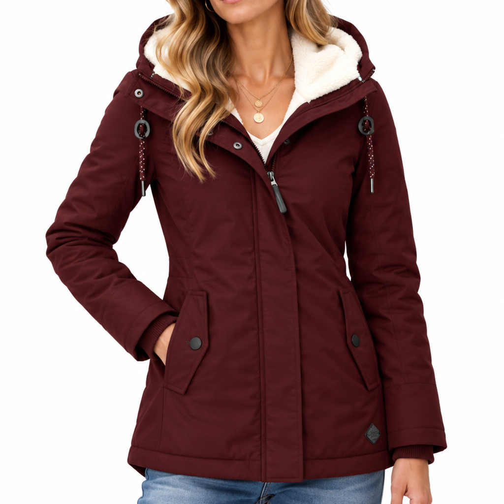 Norelle | Dames gevoerde winterjas met capuchon