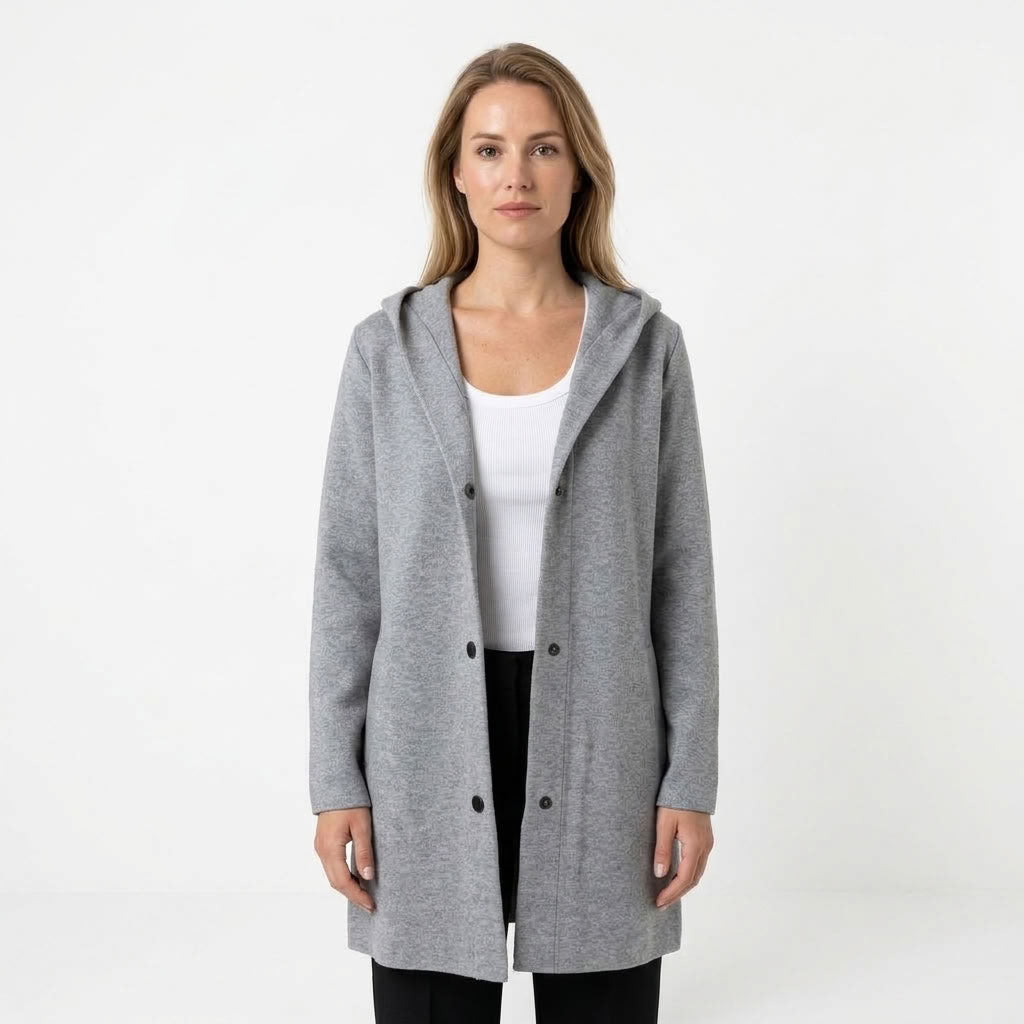 Dames Vest Met Capuchon En Ontspannen Pasvorm
