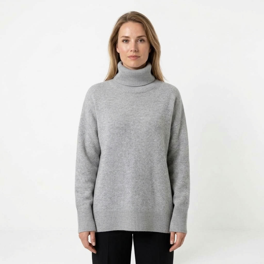 Dames Coltrui Met Verlaagde Schouders En Ribdetails