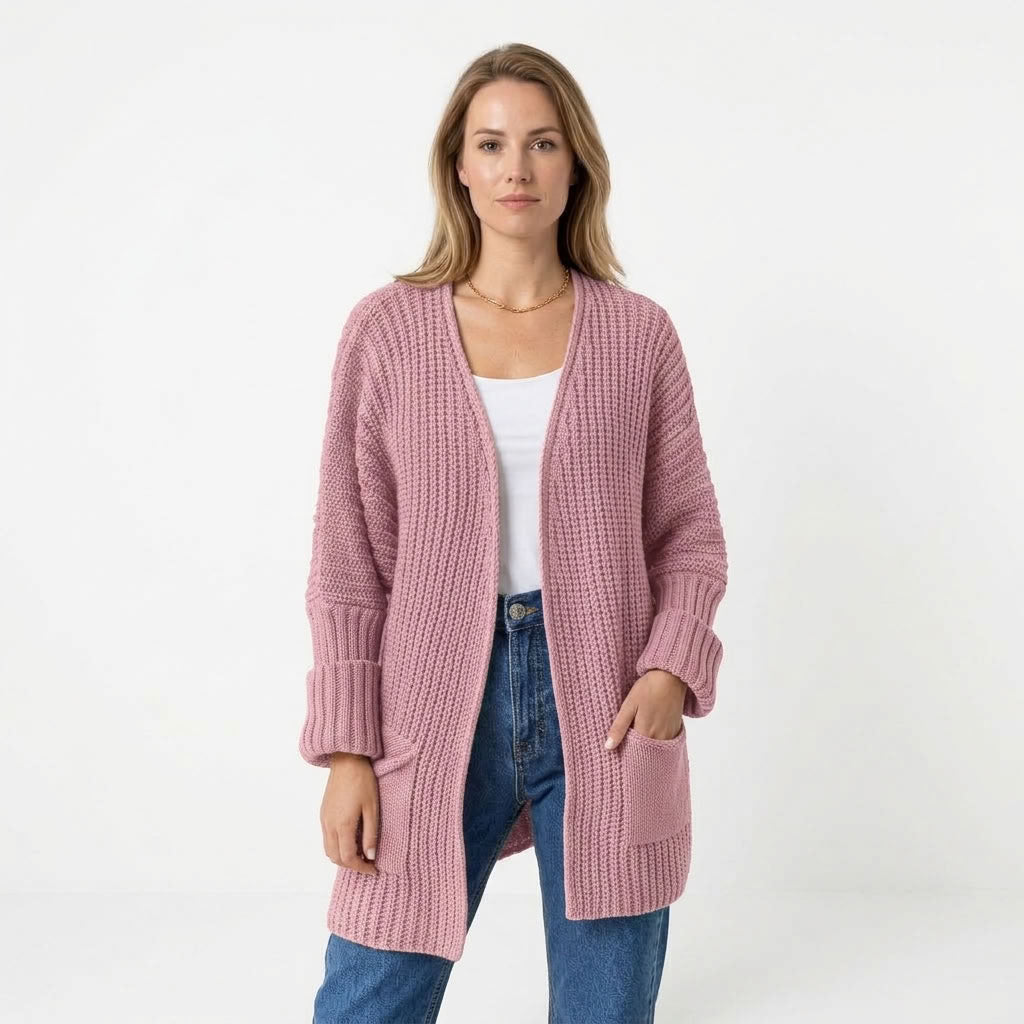 Sofia | Lang gebreid vest