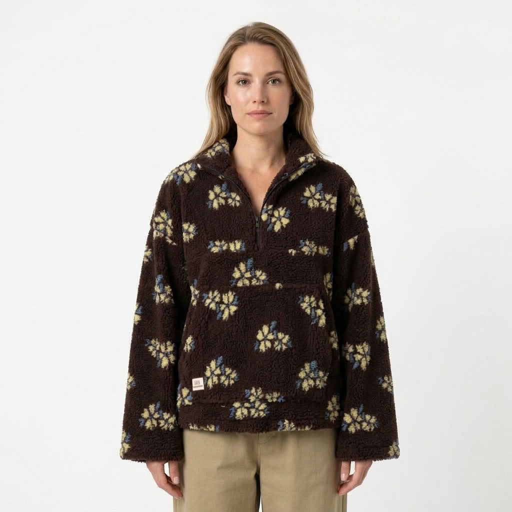 Florence | Teddy trui met bloemenprint