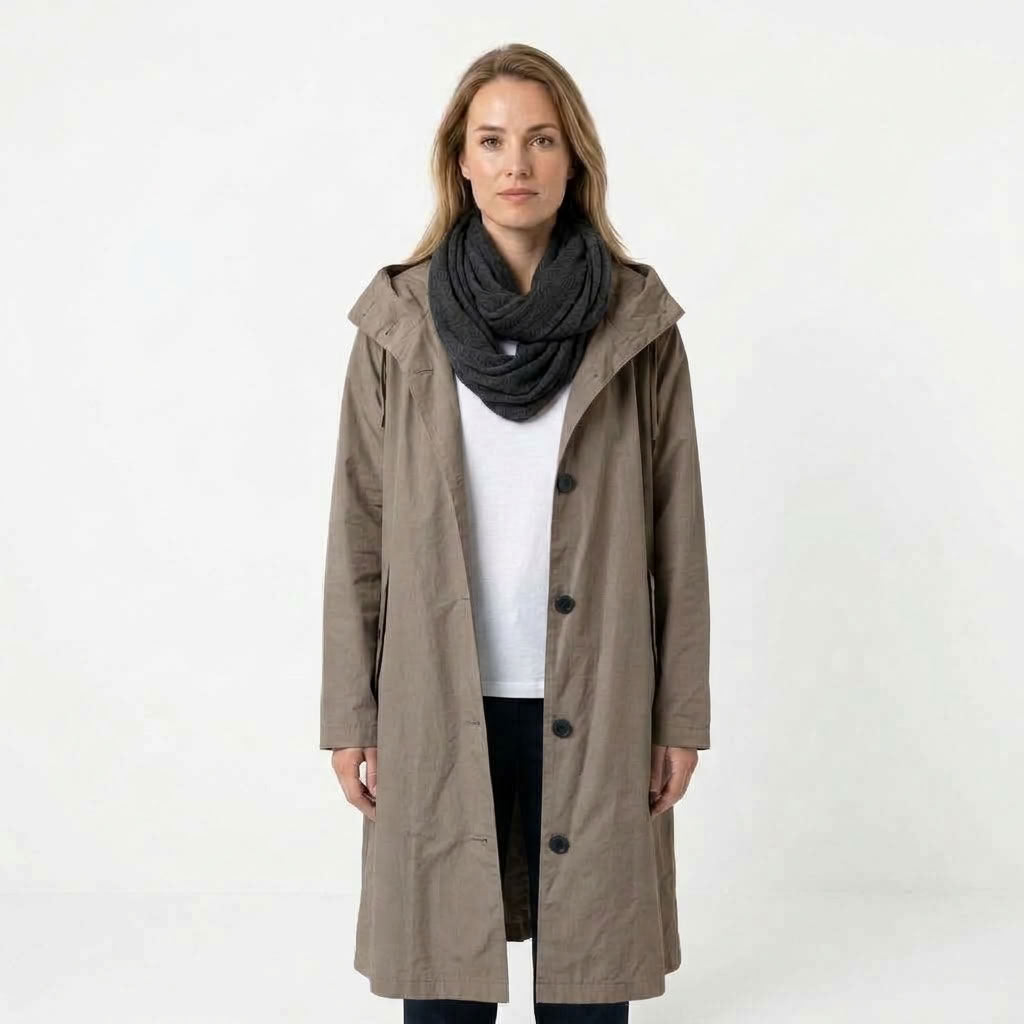 Dames Lichtgewicht Windjack Met Capuchon En Oversized Pasvorm