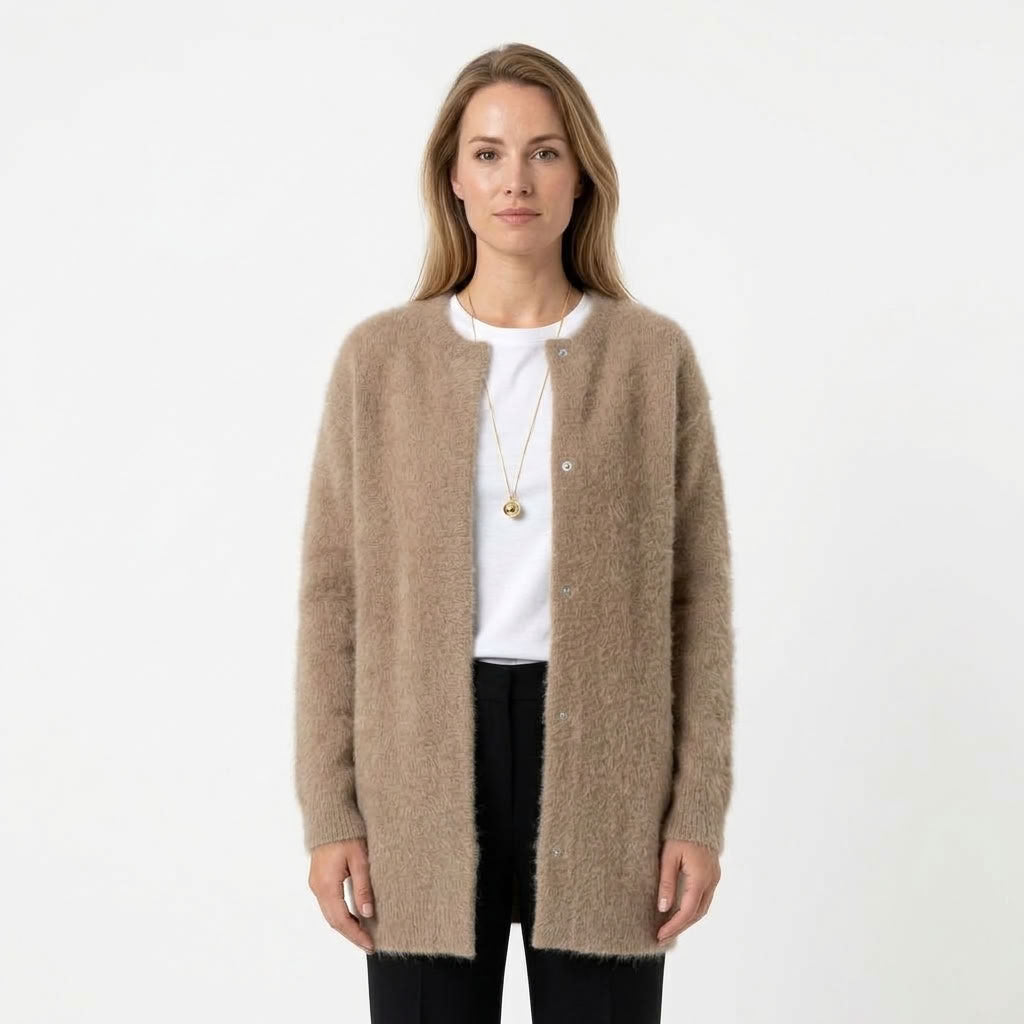 Tamsin | Dames Lang Vest met Knopen