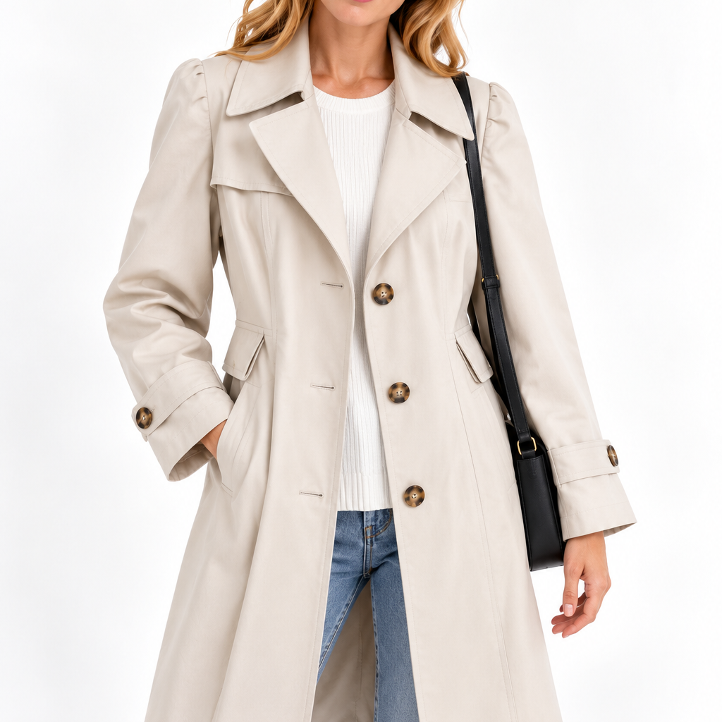 Elise | Dames trenchcoat met klassieke revers