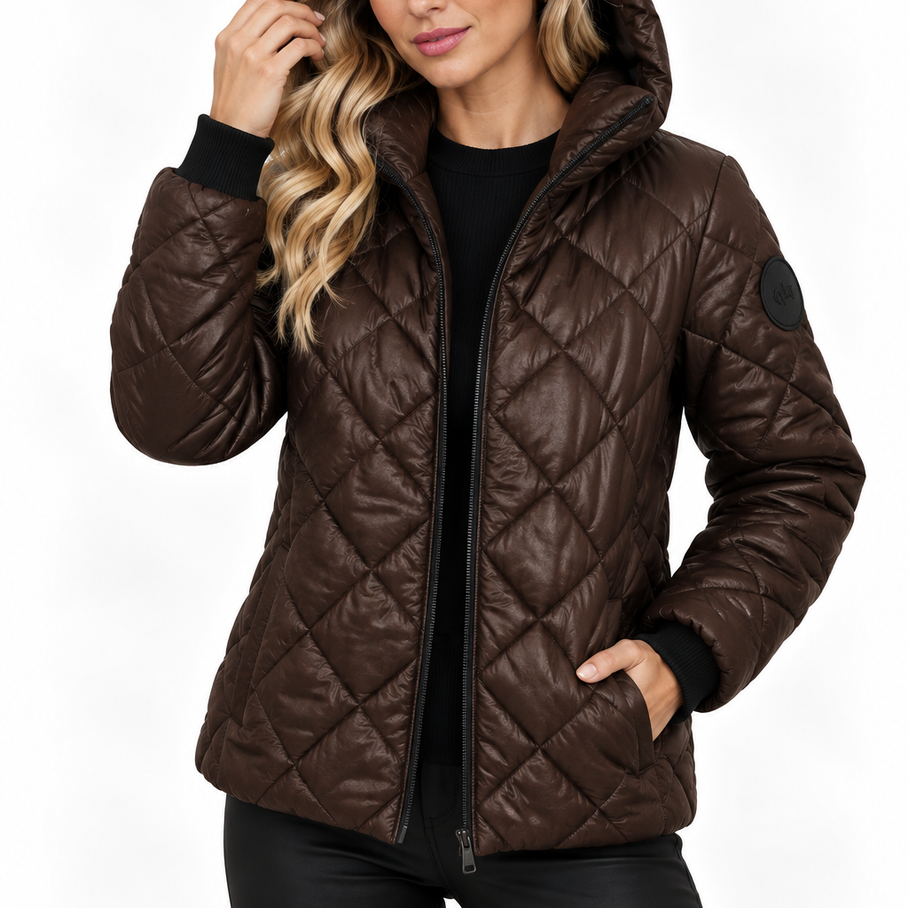 Isabella | Dames gewatteerde winterjas met capuchon