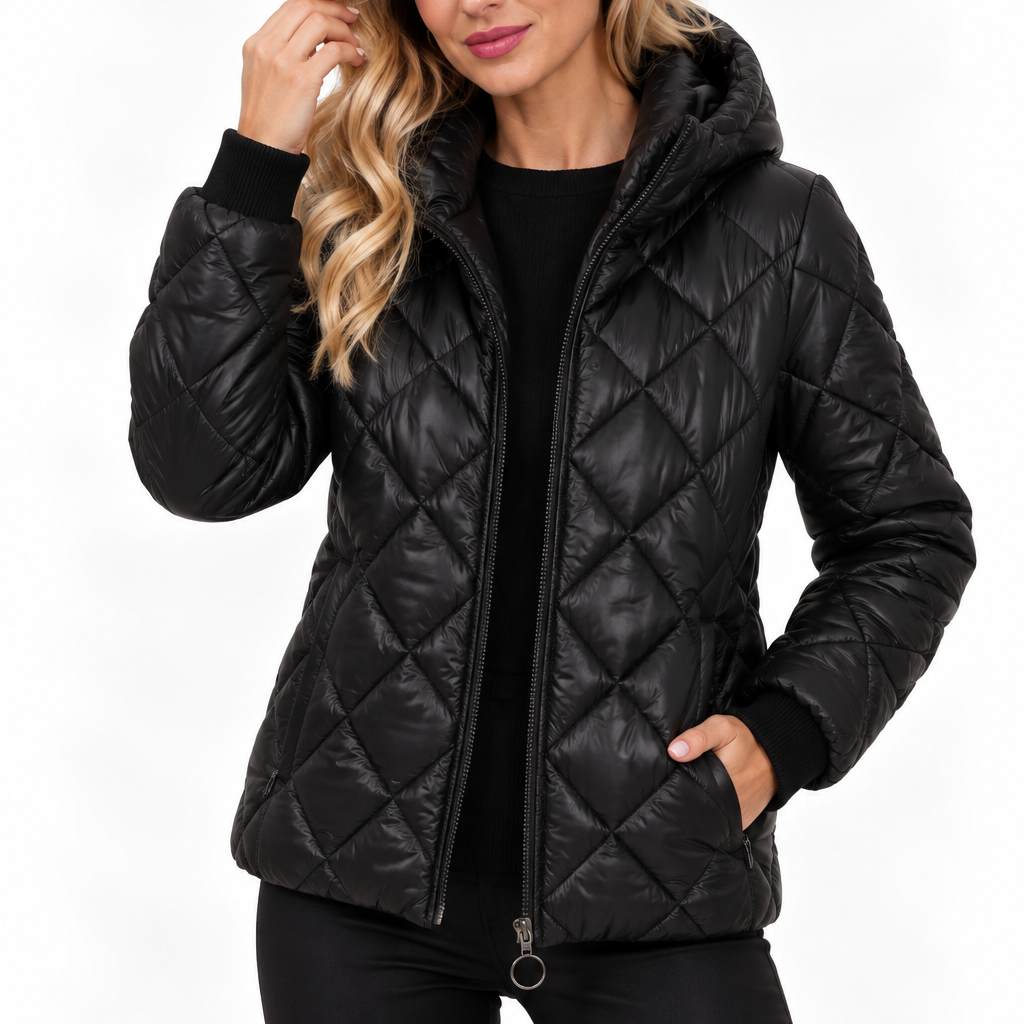 Isabella | Dames gewatteerde winterjas met capuchon