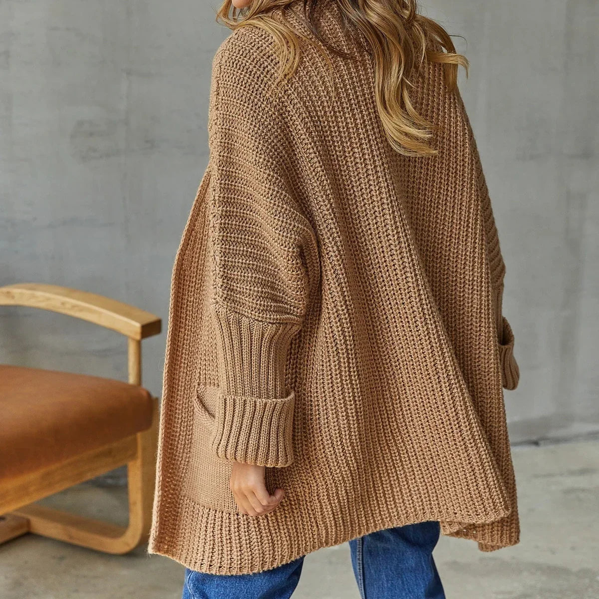 Sofia | Lang gebreid vest