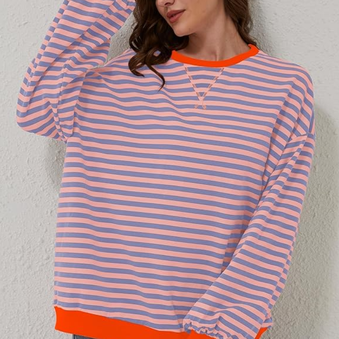 Luna | Oversized gestreepte trui