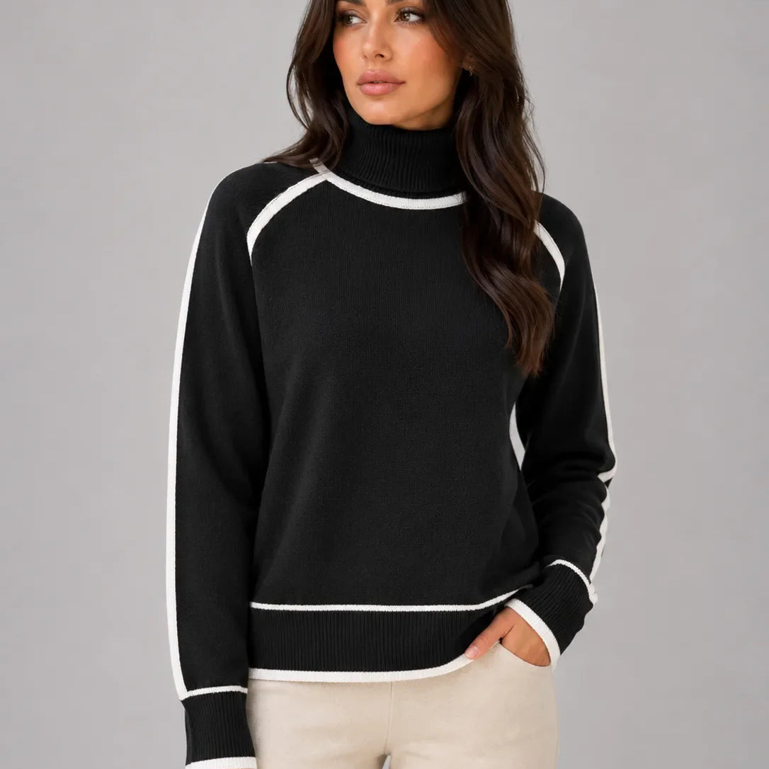 Dames Coltrui Met Contrasterende Raglandetails
