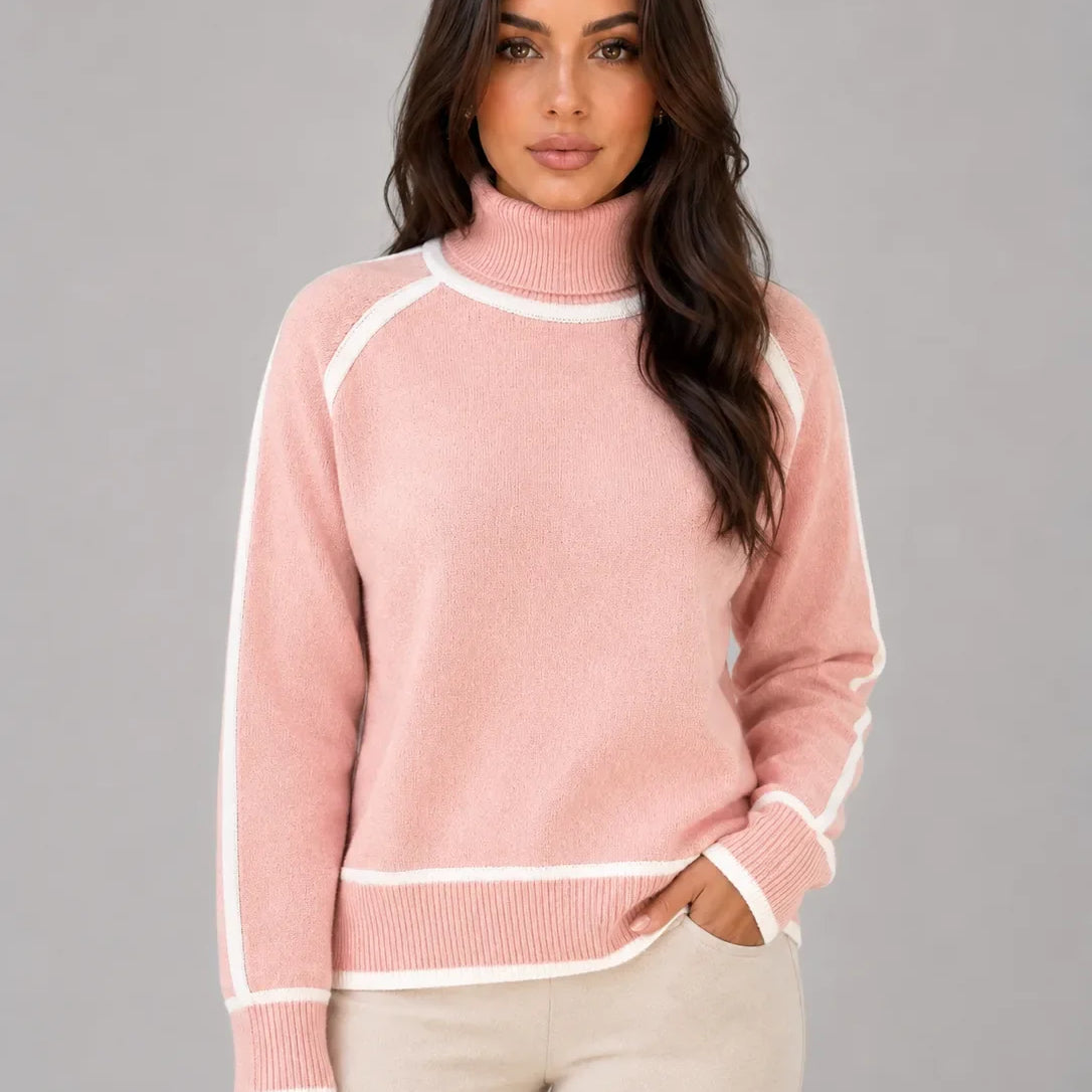 Dames Coltrui Met Contrasterende Raglandetails