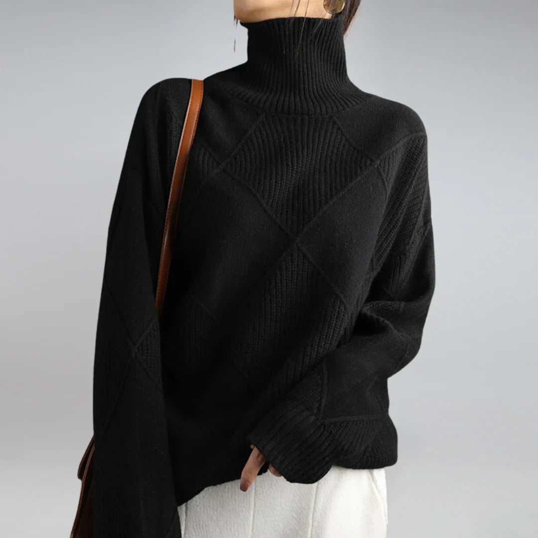Amélie | Elegante coltrui met structuurdetails