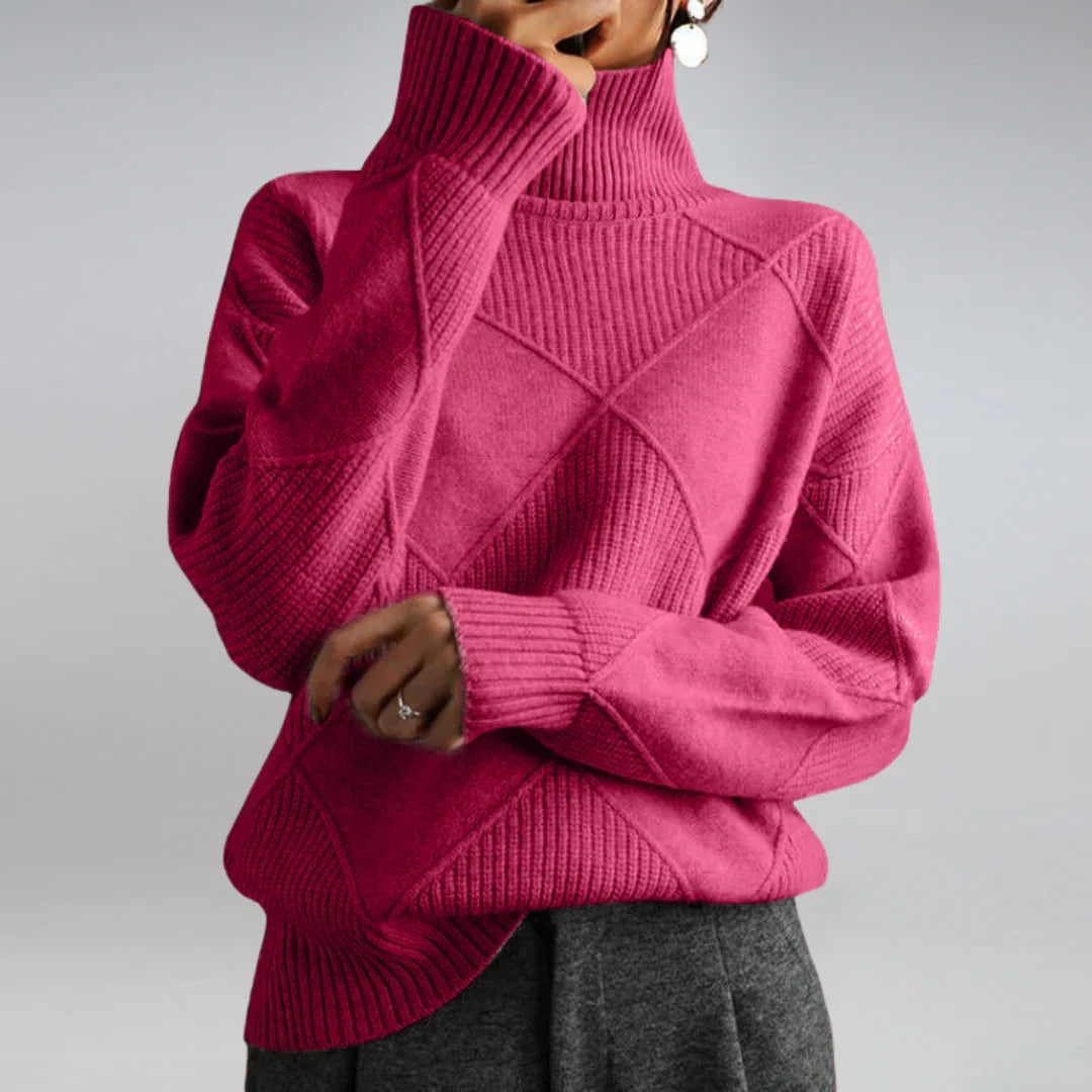 Amélie | Elegante coltrui met structuurdetails