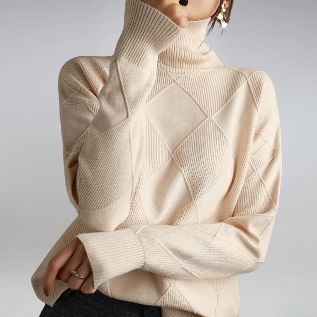 Amélie | Elegante coltrui met structuurdetails